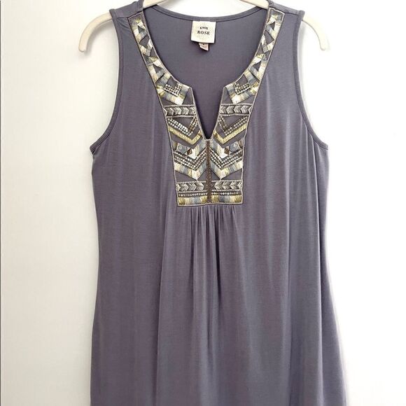 Knox Rose Boho Embroidered Sleeveless Top Size S - Picture 1 of 5